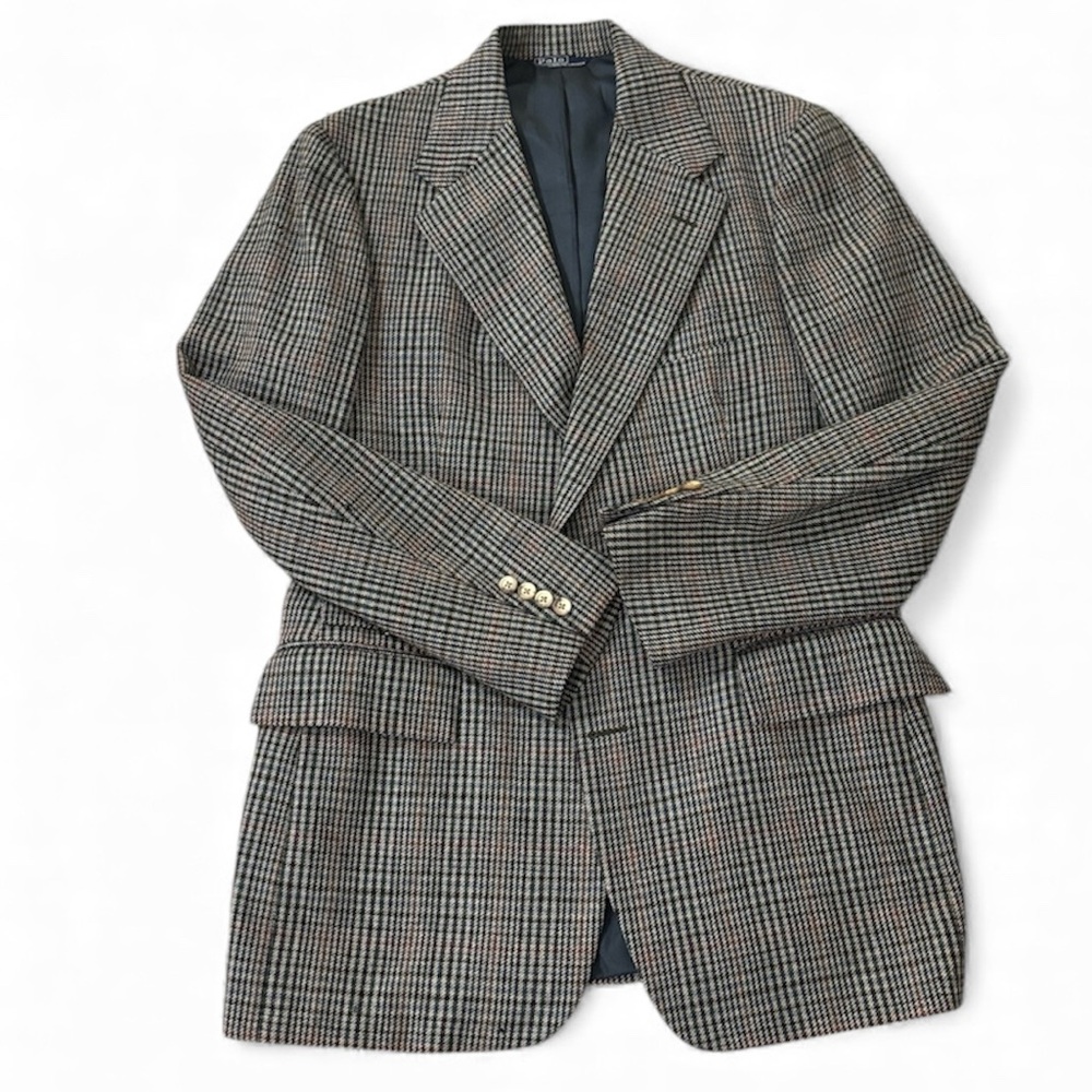 Polo by Ralph Lauren
Plaid Wool Men’s Sport Jacket Blazer Size XL